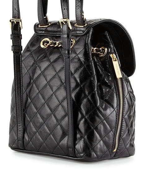 michael kors quilted backpack purse